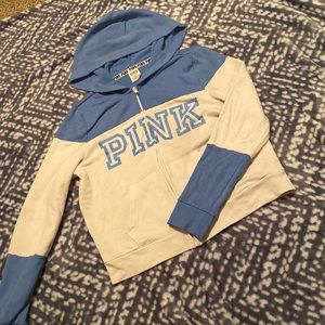 Blue and white PINK Jacket